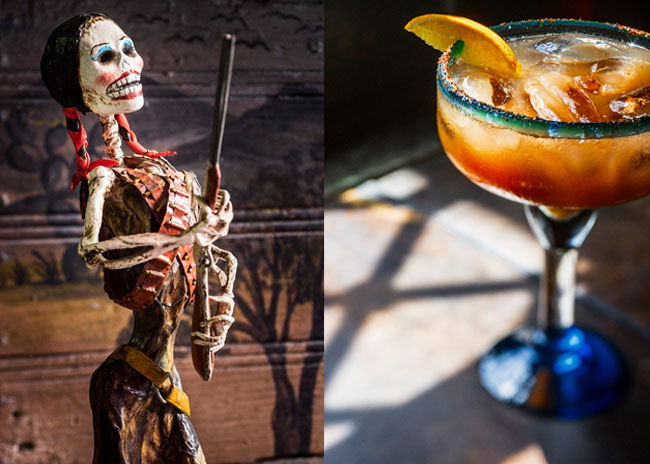 A Hallowe'en Margarita from Sime Books Mexican Food Drink and Landscape images