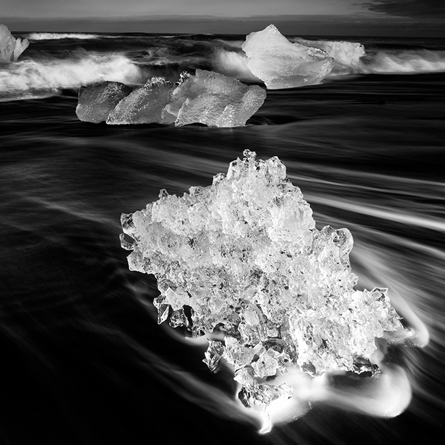 ice diamonds at Jokulsarlon, Iceland by Maurizio Rellini