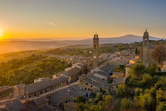 Montalcino Tuscany Italy Stock Photos