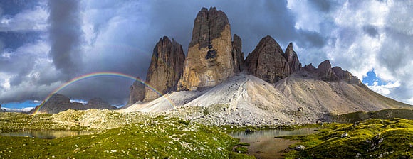 My 4Corners : : Ephemeral and Everlasting rainbow in the Dolomites: Ian Trower on Manfred Bortoli